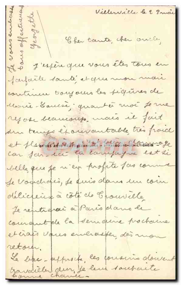 CPA Paquebot Normandie  — Back