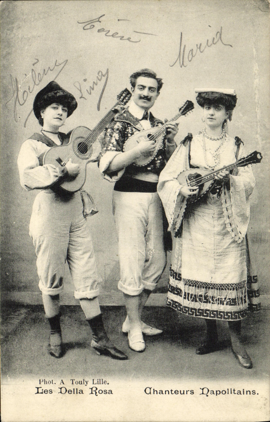 CPA Chanteurs napolitains Les Della Rosa 
