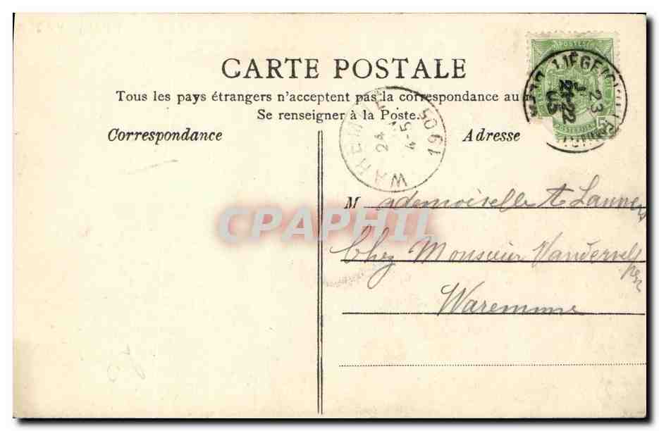 CPA Chanteurs napolitains Les Della Rosa  — Verso