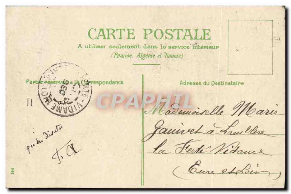 CPA Fantaisie Humour Jeune homme a marier — Verso