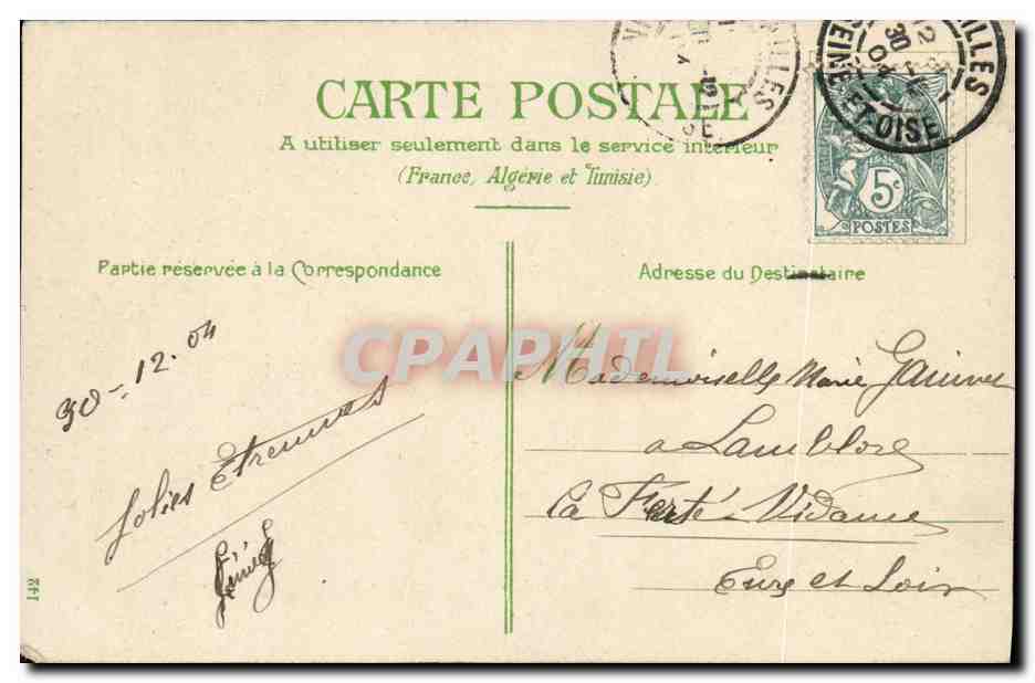 Homme chauve avec nœud papillon — caricature amoureuse — texte imprimé — Verso