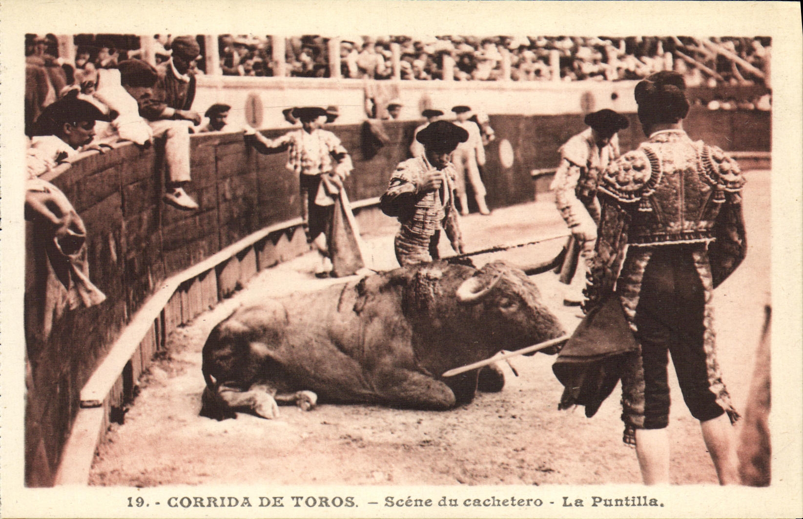 Corrida de Toros — Scène du cachetero — La Puntilla — Manier, Éditeur d'Art, Nice
