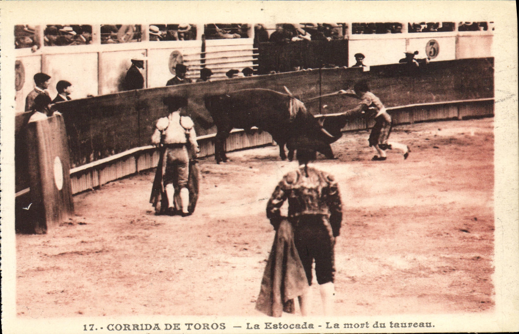 CPA Sport Espagne Corrida Toro Taureau La Estocada La mort du taureau