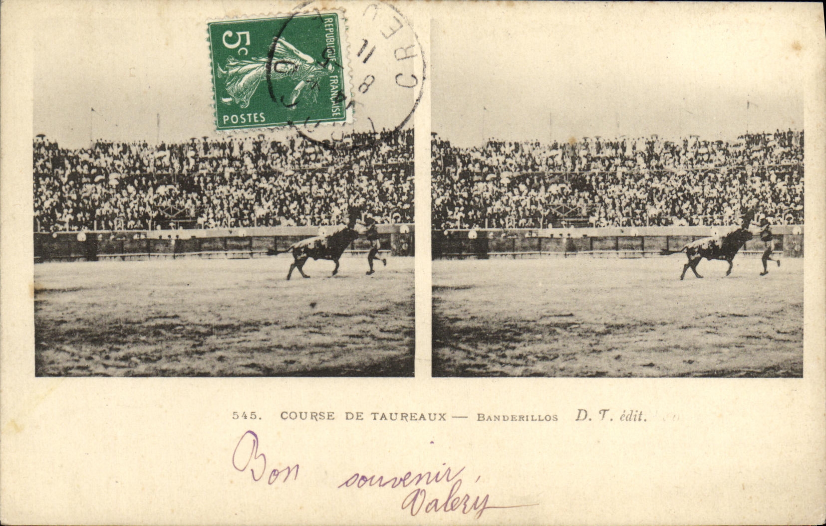 Course de taureaux — Banderillos — D. T. édit.