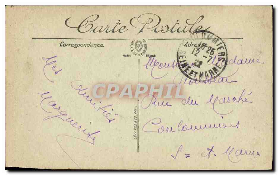 Course de taureaux — Suerte de Vara — LL. Selecta — Verso