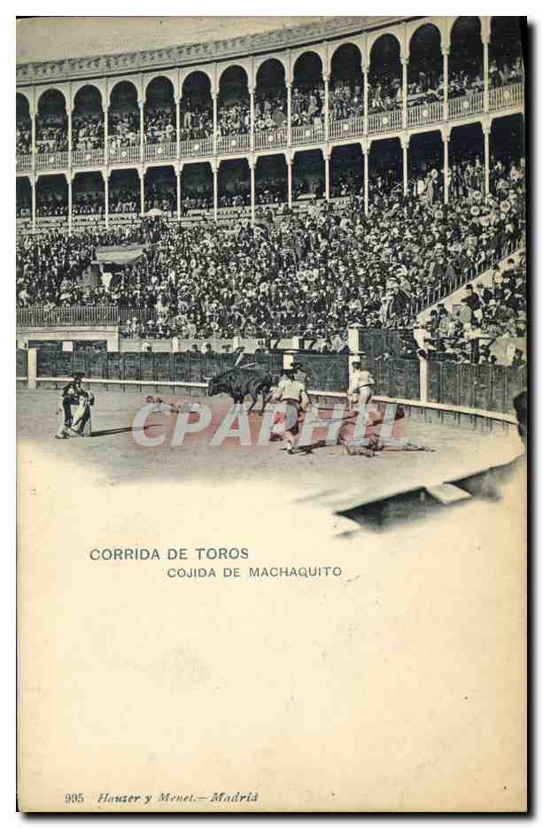 Corrida de Toros — Cojida de Machaquito — Hauser y Menet, n° 905