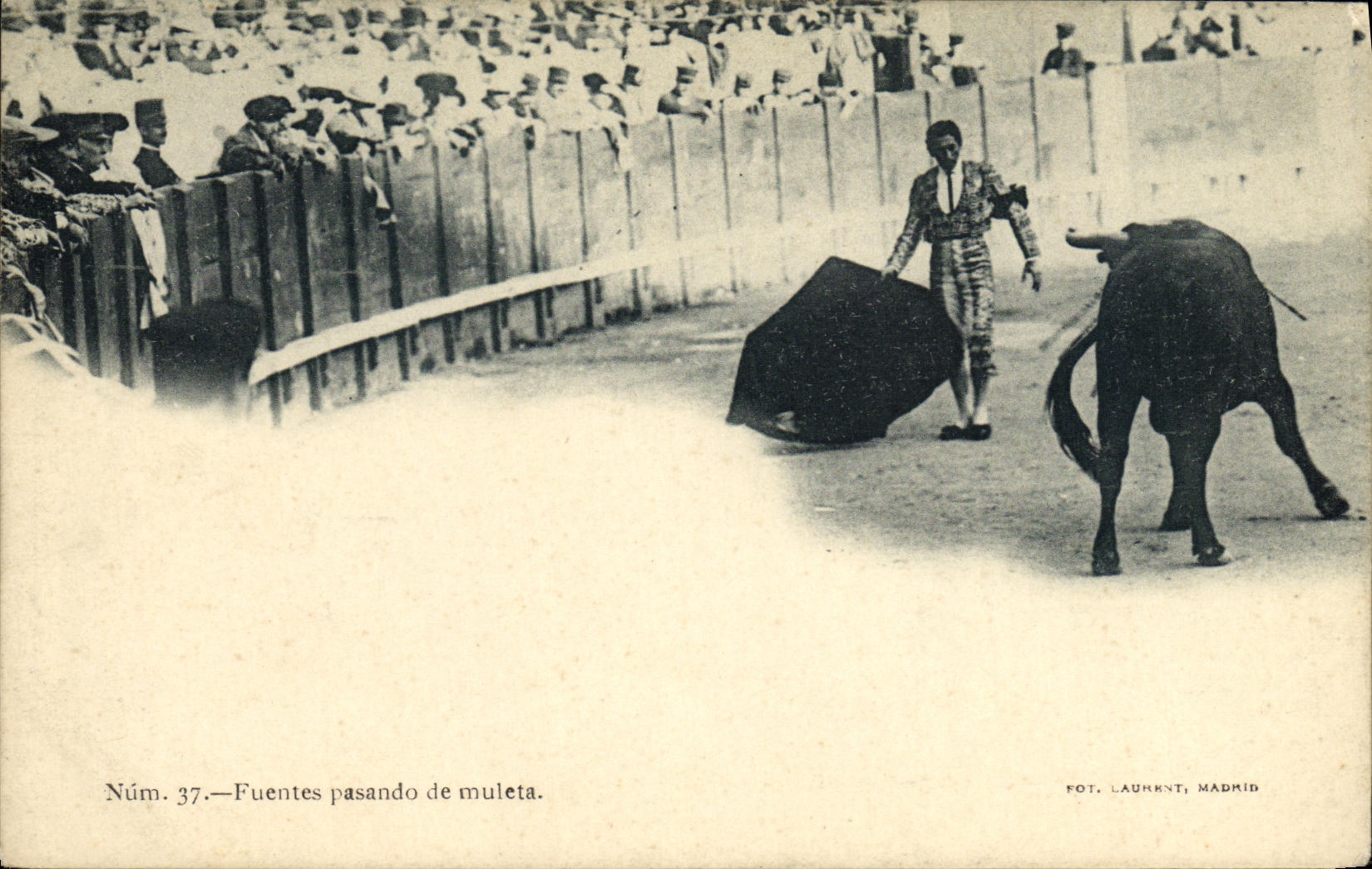 Fuentes passando de muleta — Núm. 37 — FOT. LAURENT, MADRID