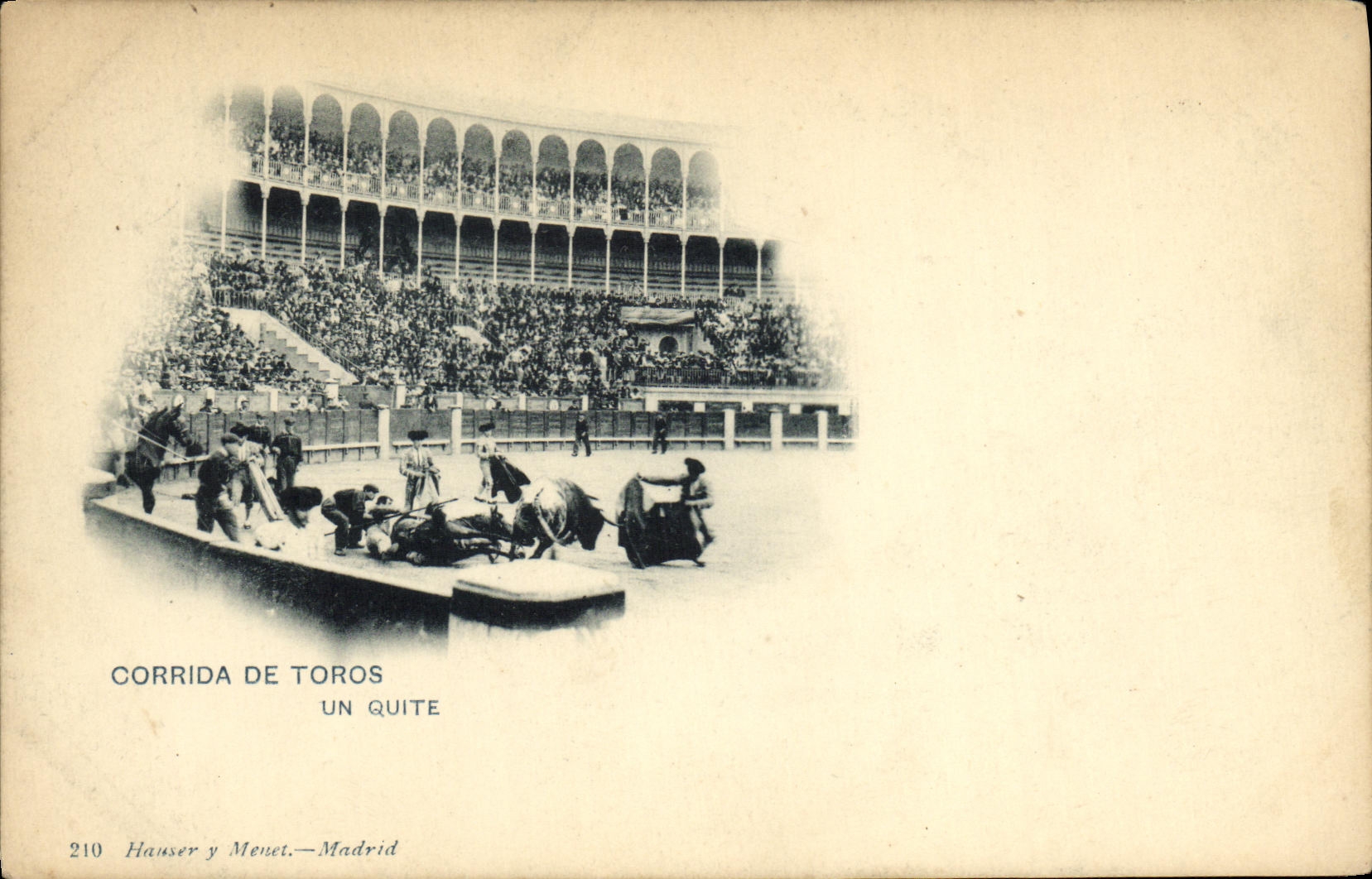 Corrida de Toros — Un Quite — Hauser y Menet, n° 210