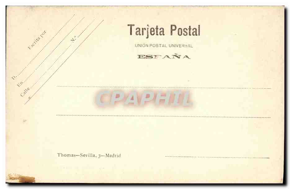 Pataterillo citando á banderillas — Madrid — Fot. Lain — Núm. 50 — Reverso
