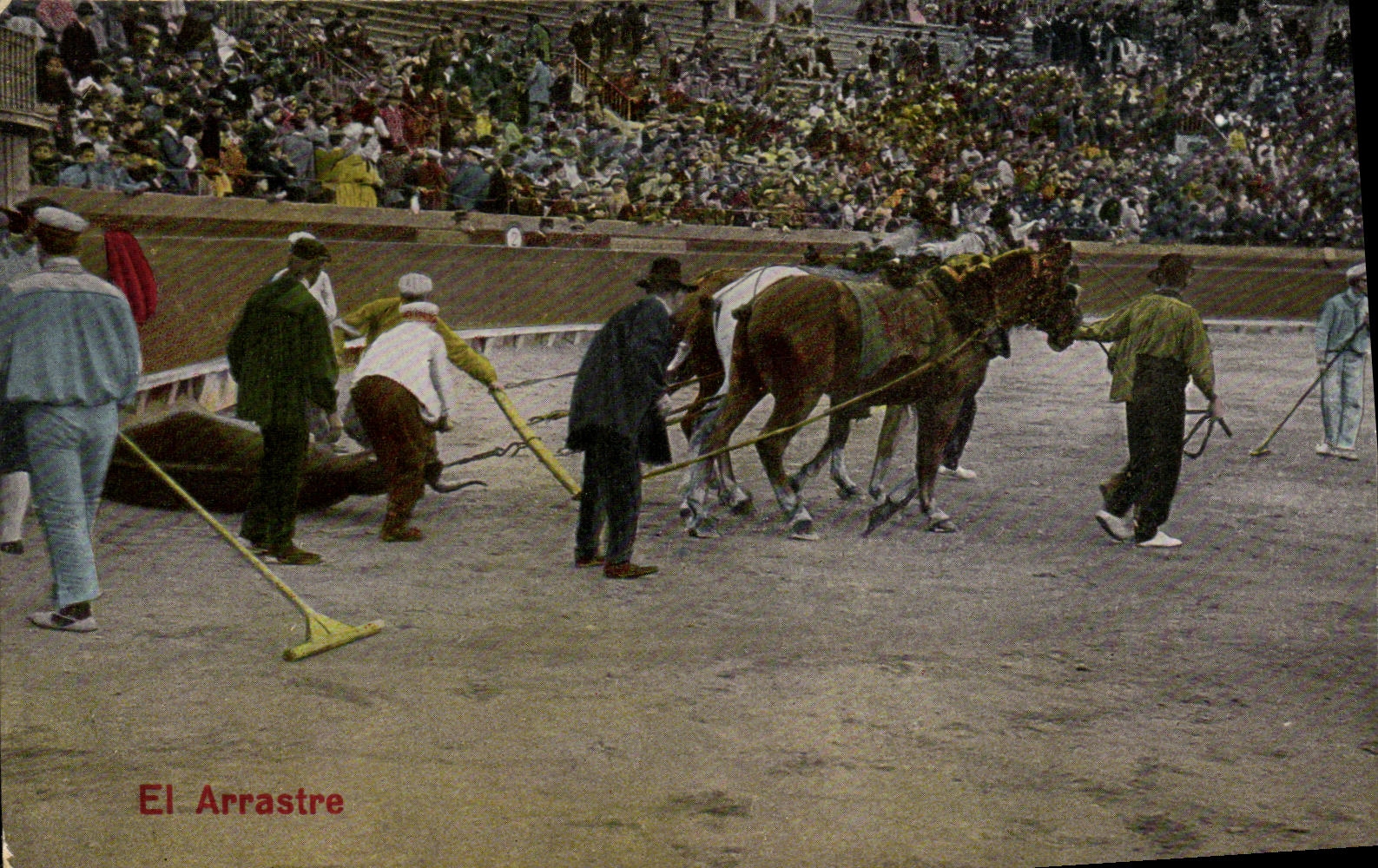 El Arrastre — spectacle de taureau en arène — CPAPHIL 666.12