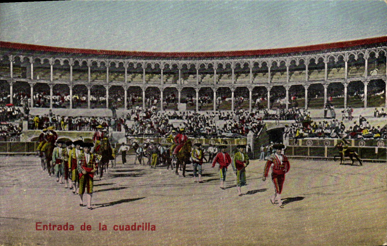 Entrada de la cuadrilla — arènes de Séville — éditeur CPAPHIL, n° 4666