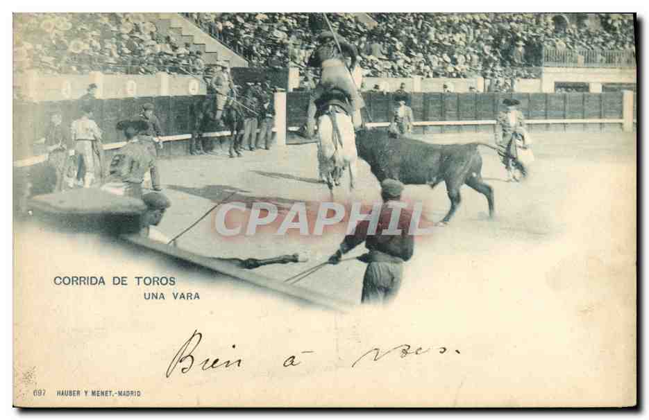 Corrida de Toros — Una Vara — Hauser y Menet, Madrid, n° 697