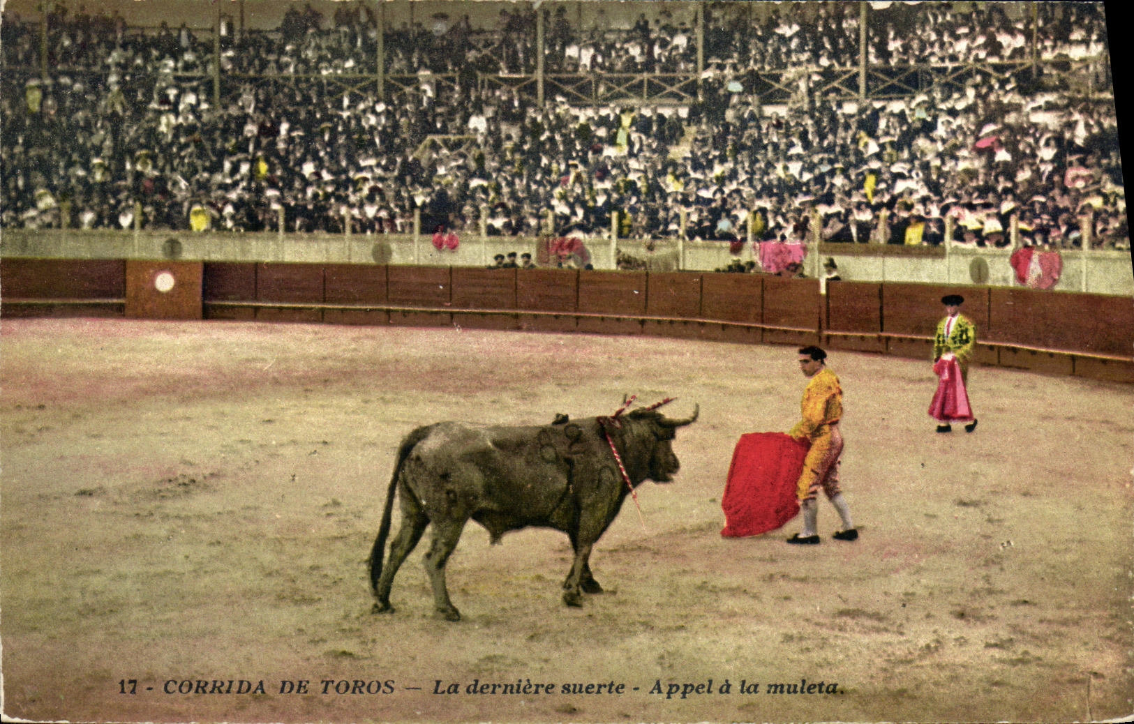 Corrida de toros — La dernière suerte — Appel à la muleta — G. Lemaître & Cie, Éditeur Nice, n°17