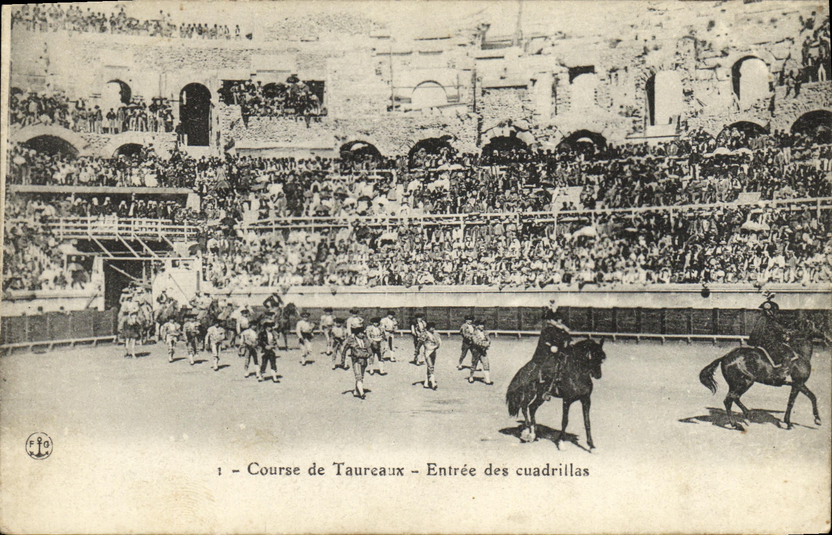 Course de Taureaux — Entrée des cuadrillas — FRO 190