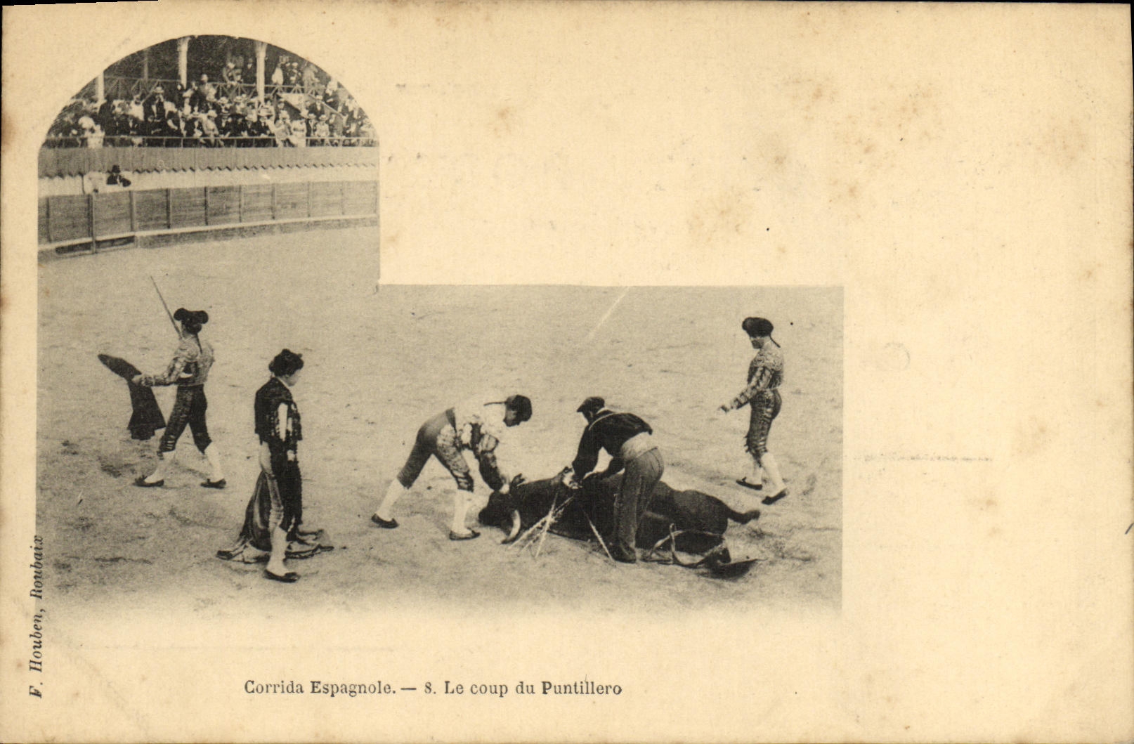 Corrida Espagnole — Le coup du Puntillero — F. Houben, Rombauts