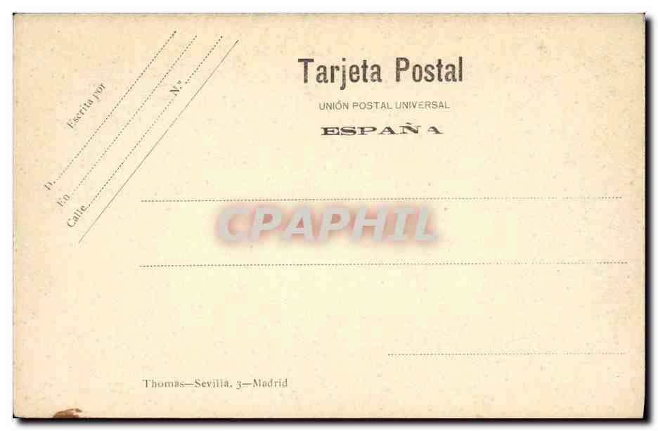 CPA Sport Espagne Corrida Toro Taureau Pataterillo citando a banderillas — Verso
