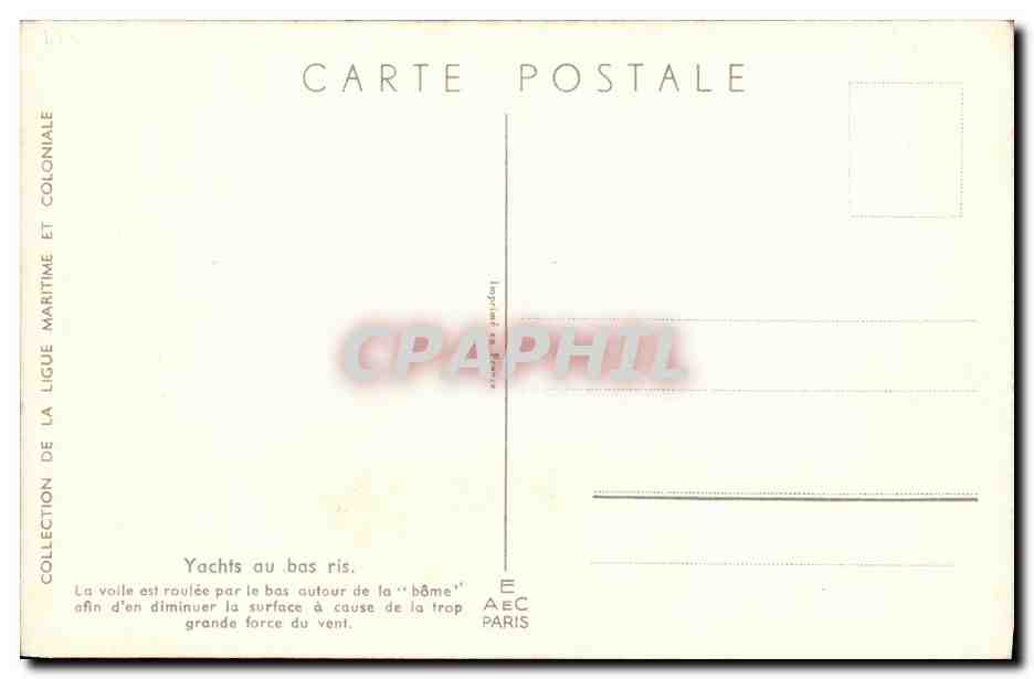 CPA Bateau Haffner  — Verso