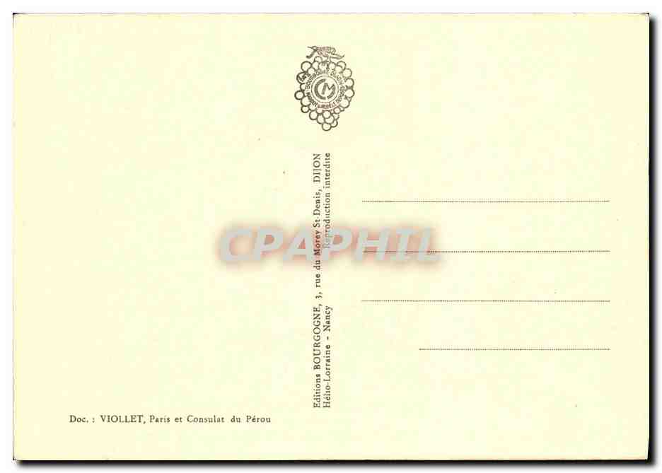 CArte maximum Rene Coty Docteur Manuel Prado President de la Republique France perou 1957 — Rückseite
