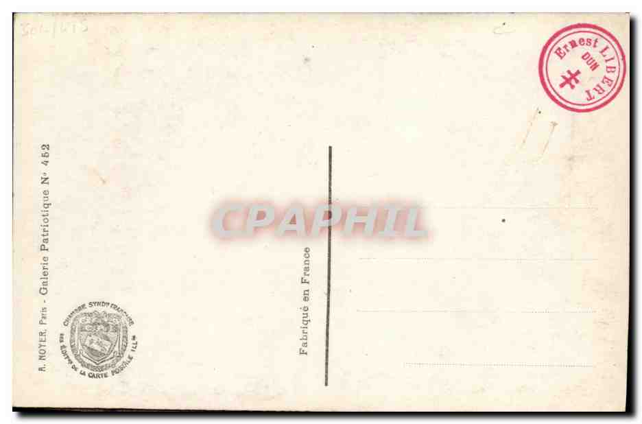 CPA Venizelos Grand homme d Etat Grec Ami de la France Grece — Rückseite