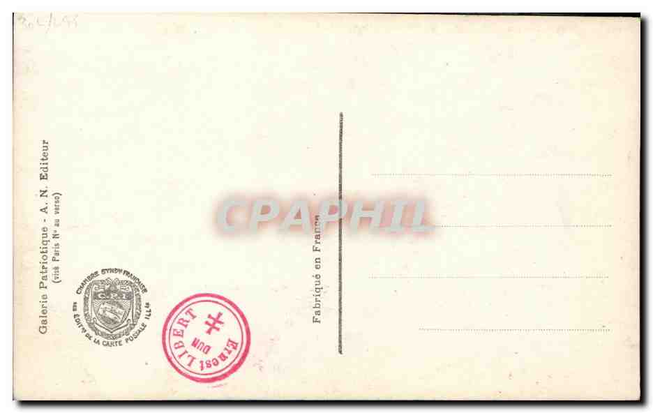 CPA Un ami de la France Tittoni Ambassadeur d Italie a Paris 1855 1931  — Rückseite