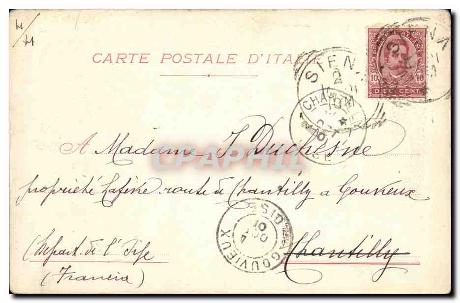 CPA Italie 19 Marzo  — Verso