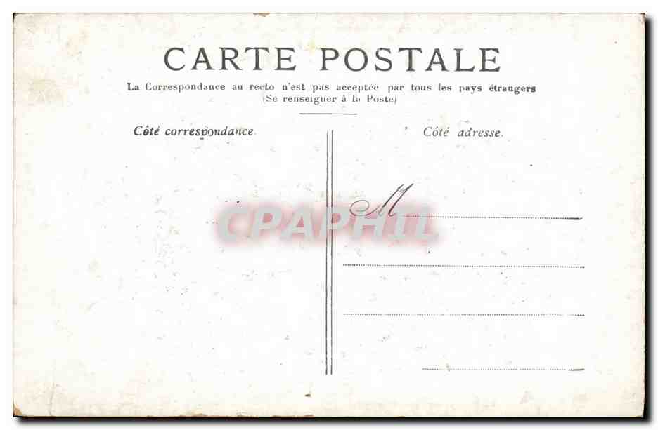 CPA Raymond Poincare President de la Republique  — Rückseite