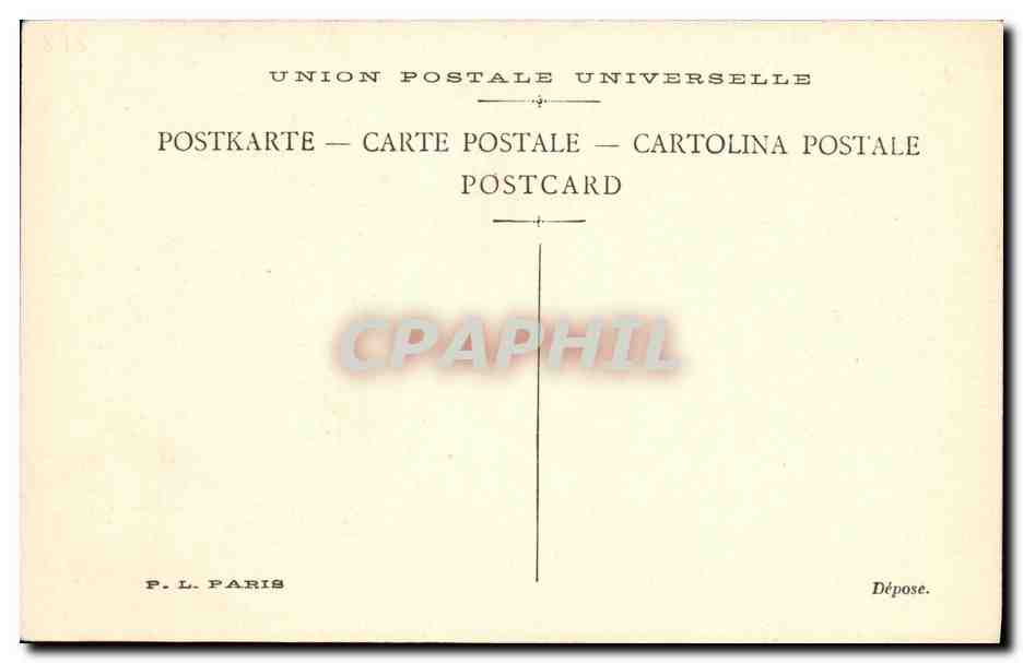 CPA Poincare President de la Republique — Verso