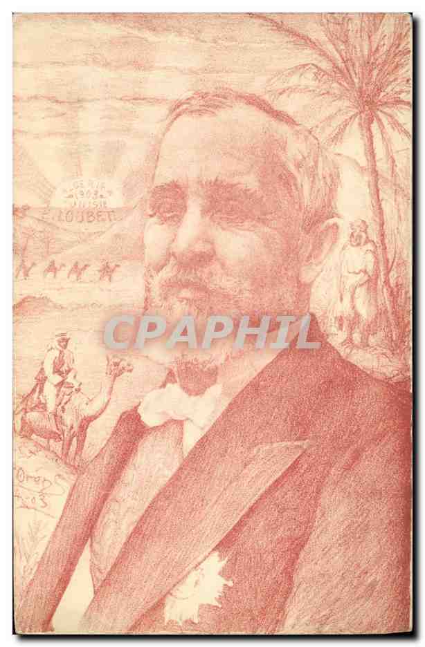 CPA Loubet President de la Republique Chameau 