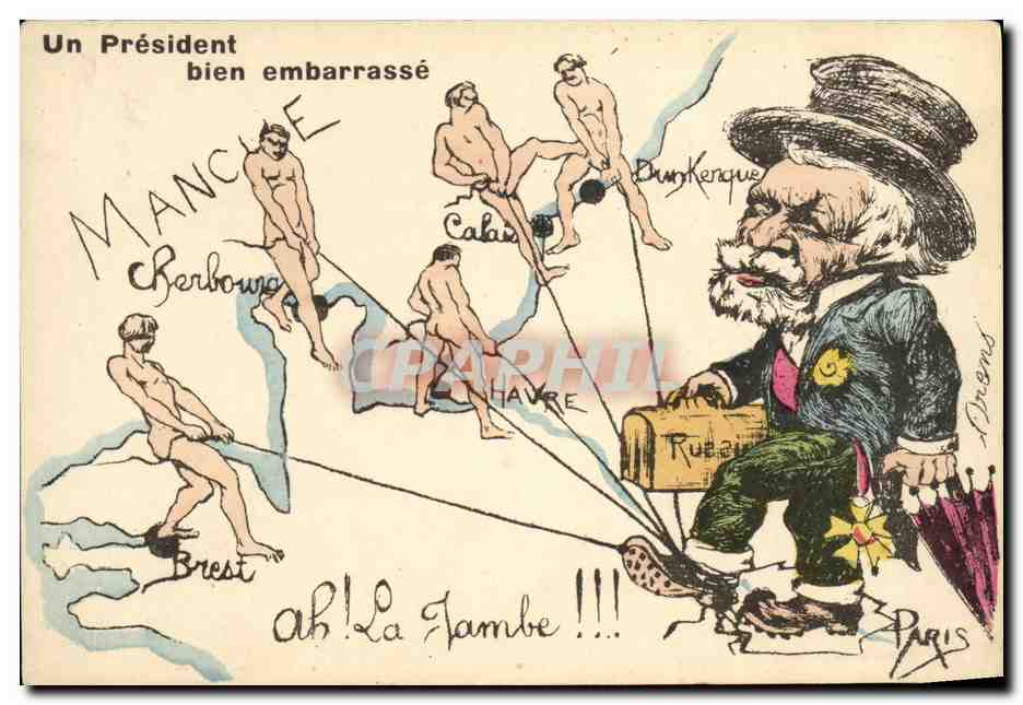 CPA Loubet President de la Republique Un president bien embarasse Bretagne 