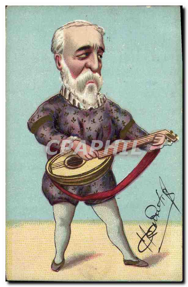 CPA Loubet President de la Republique Guitare