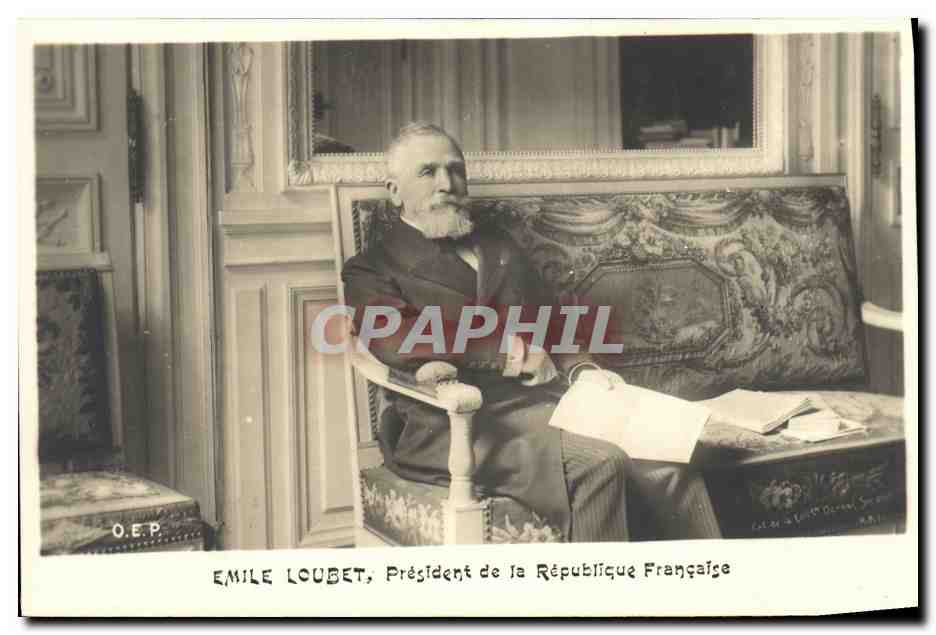 CPA Loubet President de la Republique