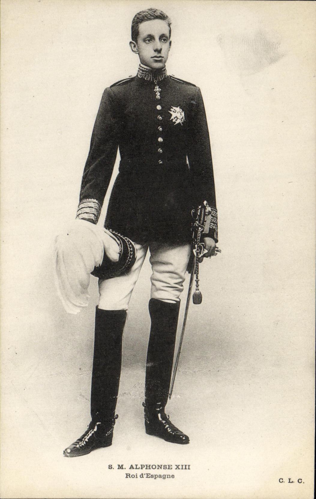 S.M. Alphonse XIII — Roi d'Espagne — C.L.C.