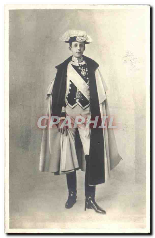 Alphonse XIII — roi d'Espagne — carte postale photographique