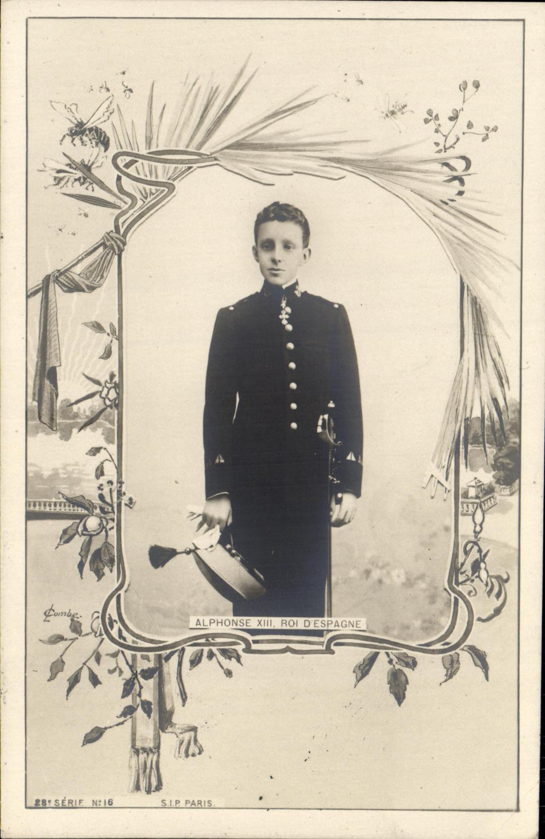 Alphonse XIII, Roi d'Espagne — S.I.P. Paris, Série N°16