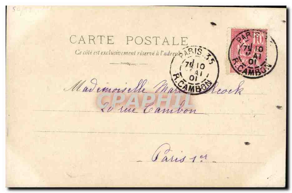 Alphonse XIII, Roi d'Espagne — S.I.P. Paris, Série N°16 — Reverso