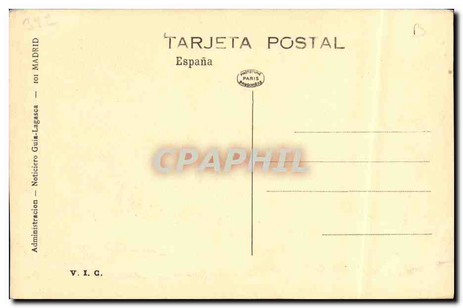 Officier en uniforme — photographie — Administration Noticiario Guia-Lagasca, Madrid — Reverso