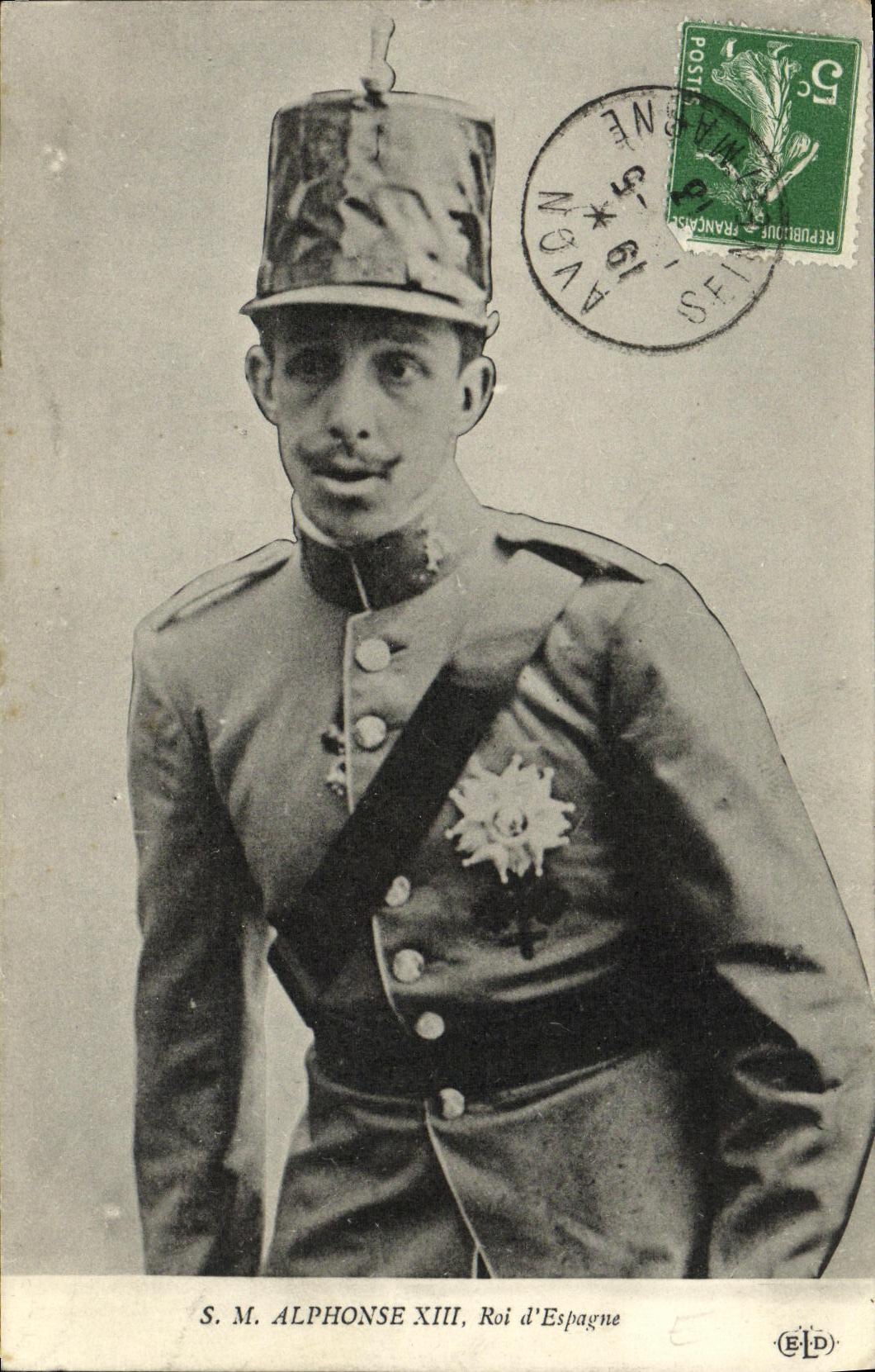 CPA SM Alphonse XIII roi d Espagne