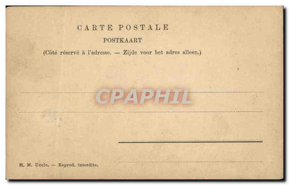 Baptême de S.A.R. Léopold Philippe de Belgique — 3 novembre 1901 — H.M. Uccle — Achterkant