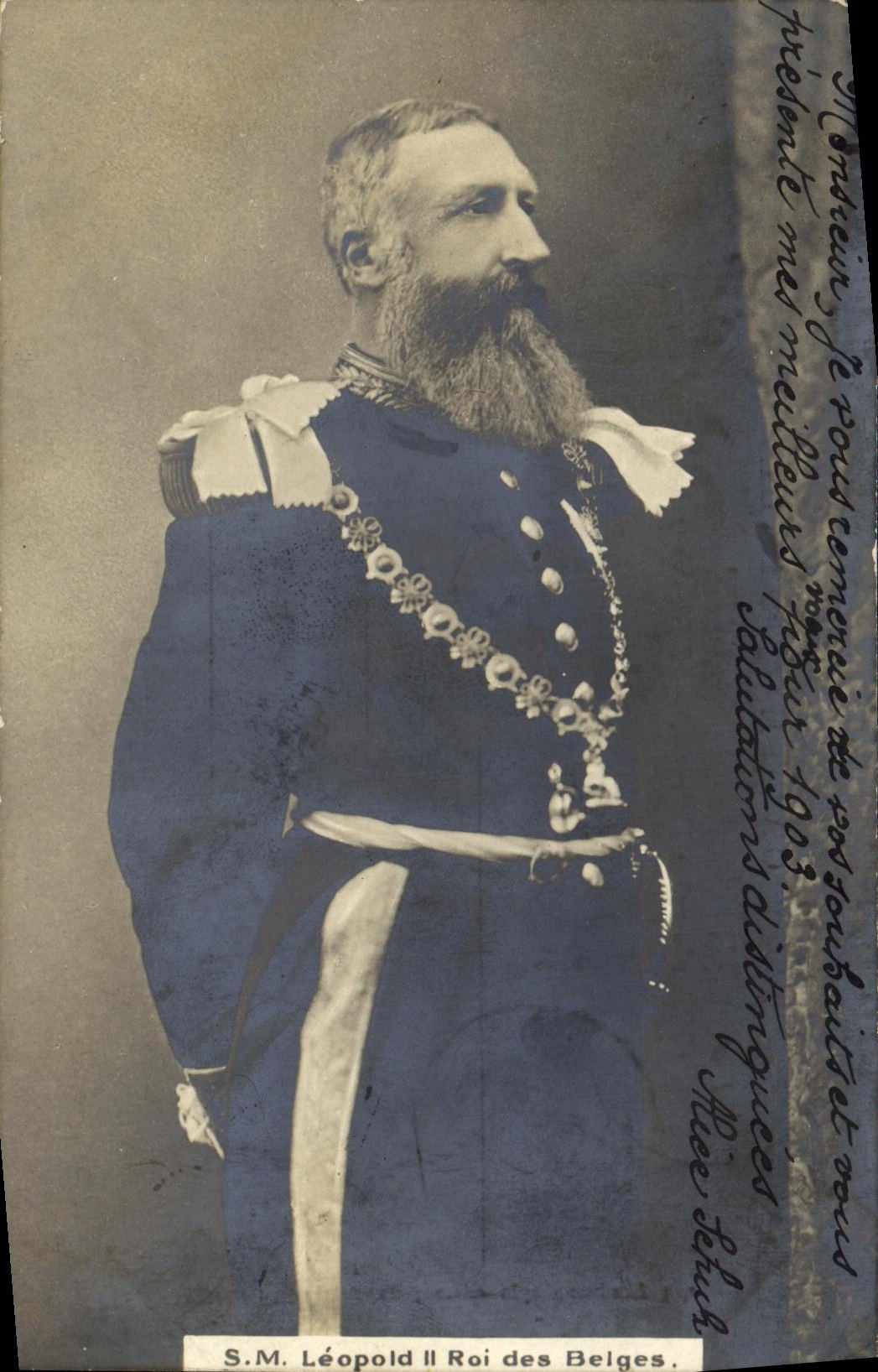 S.M. Léopold II Roi des Belges — portrait officiel — The London Stereoscopic Company Ltd.