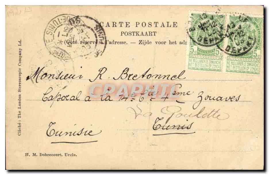 S.M. Léopold II Roi des Belges — portrait officiel — The London Stereoscopic Company Ltd. — Verso
