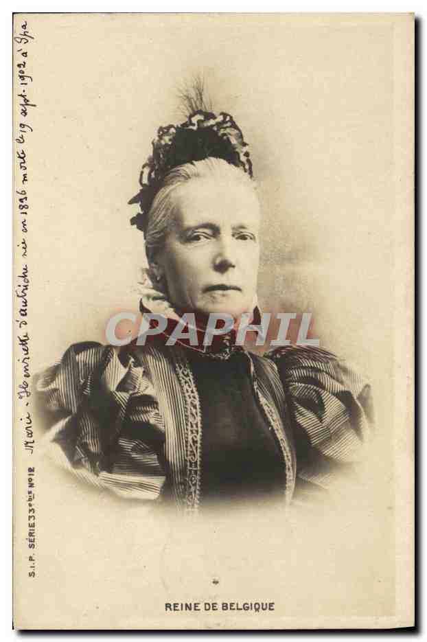 Marie-Henriette d'Autriche — Reine de Belgique — S.I.P. Série 33° N°12