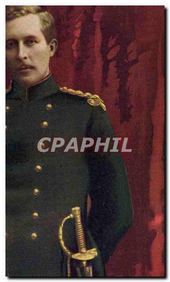 Portrait d'un officier en uniforme — éditeur non visible — n° de série non visible