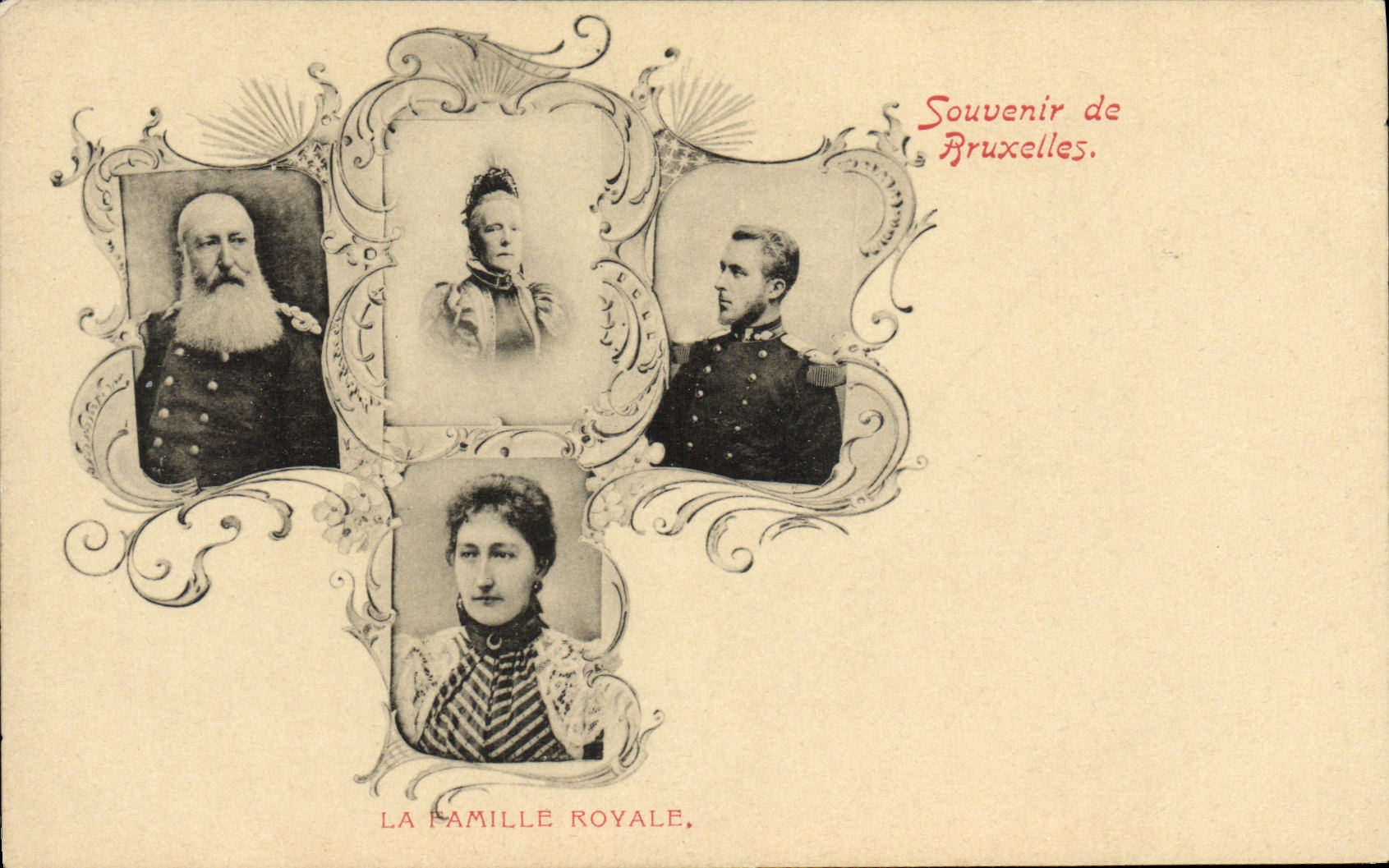 La Famille Royale — Souvenir de Bruxelles — Éditeur non identifié, n° de série non visible