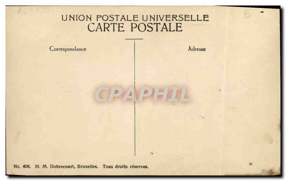 CPA SAR Madame la princesse Marie Jose de Belgiue — Reverso