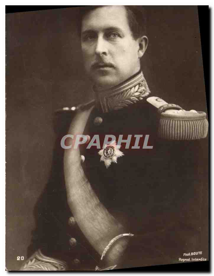 CPA SM albert 1er Roi des Belges