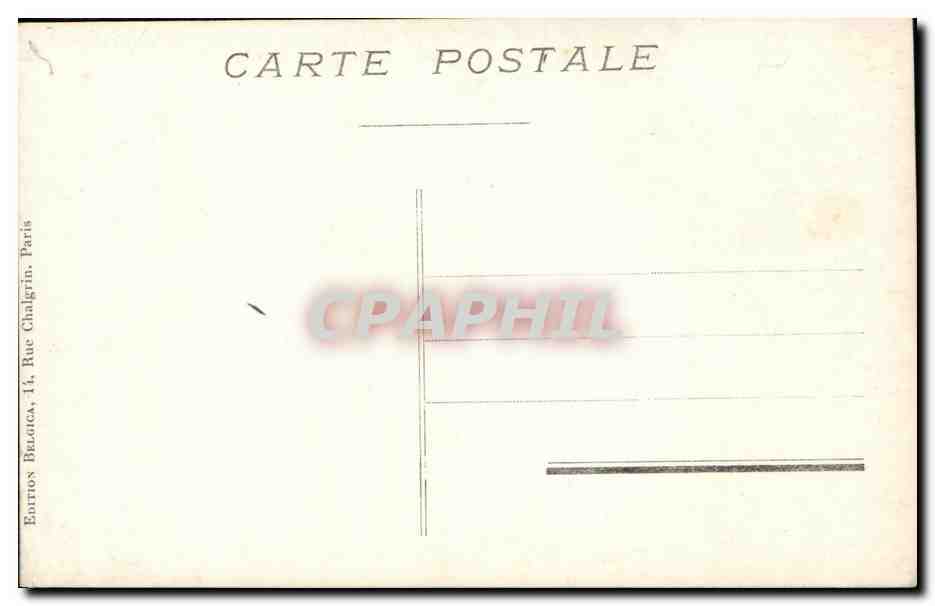 CPA SM albert 1er Roi des Belges — Verso