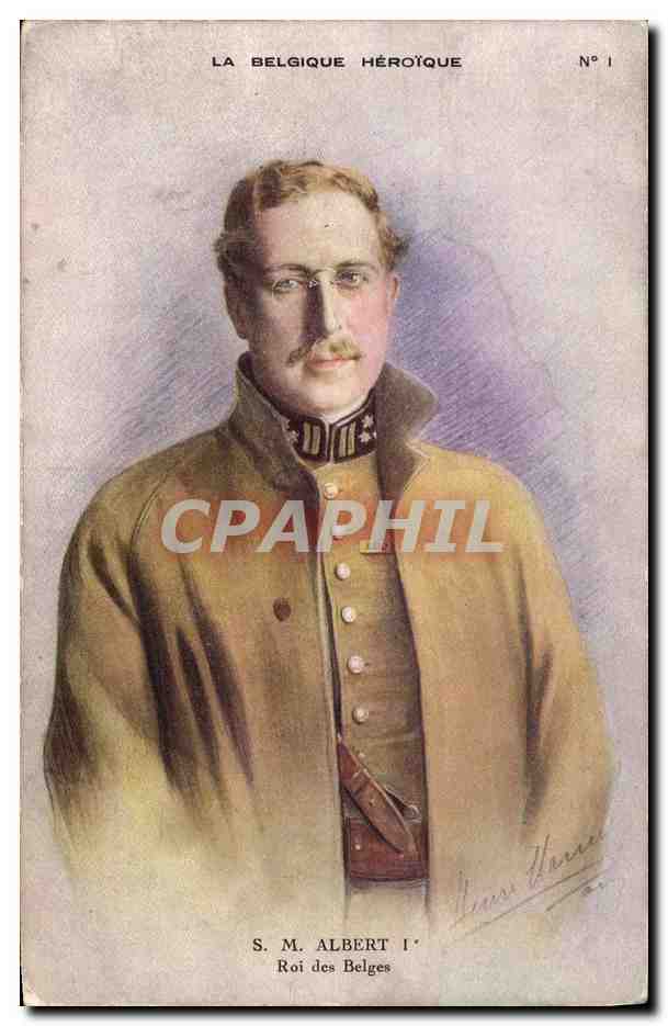 S.M. Albert Ier — Roi des Belges — La Belgique Héroïque, N°1