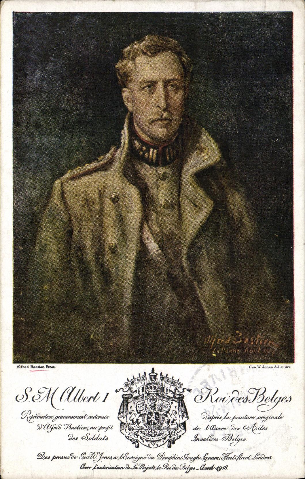 S.M. Albert Ier — Roi des Belges — Geo W. Jones, Londres
