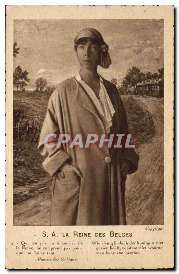S.A. La Reine des Belges — Portrait de la reine des Belges — Éditeur A. Caumartin, Paris