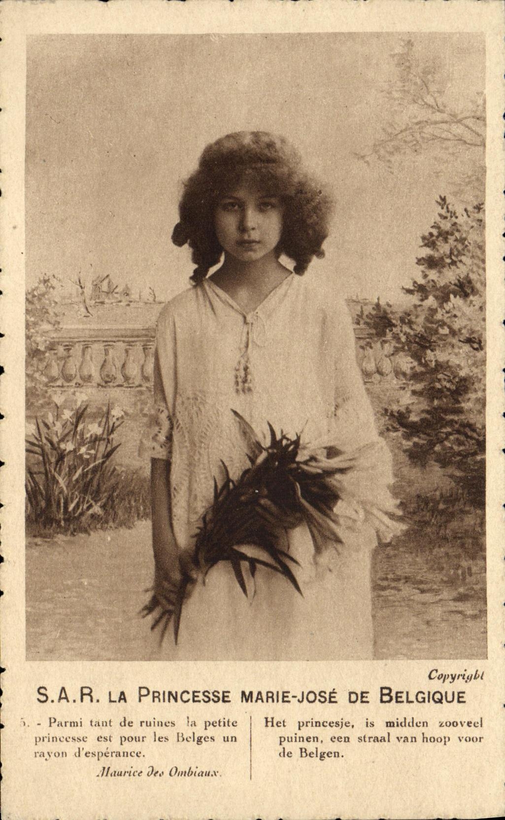 Princesse Marie-José de Belgique — Série SADAC N°2937 — Éditeur A. Roblot, Paris